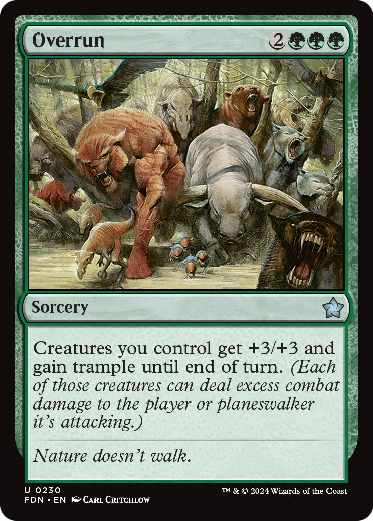 Overrun (FDN-230) [Foundations] Foil