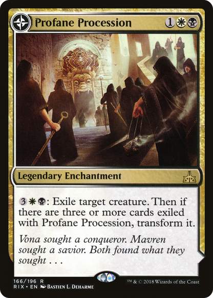 Profane Procession (RIX-166) [Rivals of Ixalan] Foil