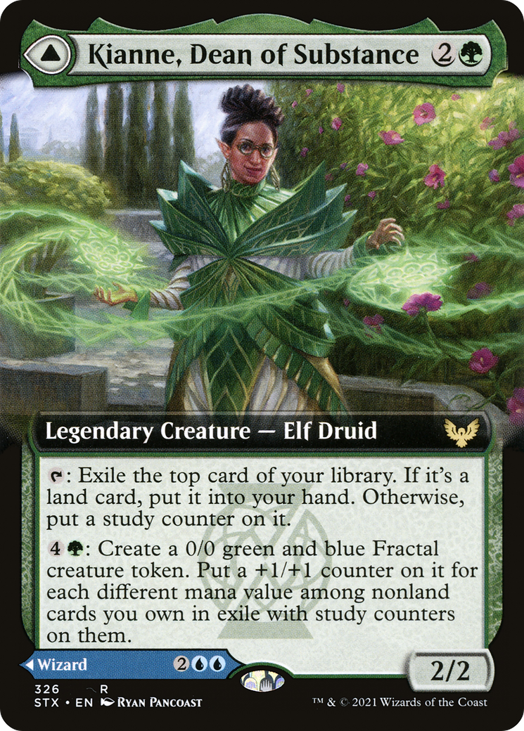 Kianne, Dean of Substance (Extended Art) (STX-326) [Strixhaven: School of Mages]