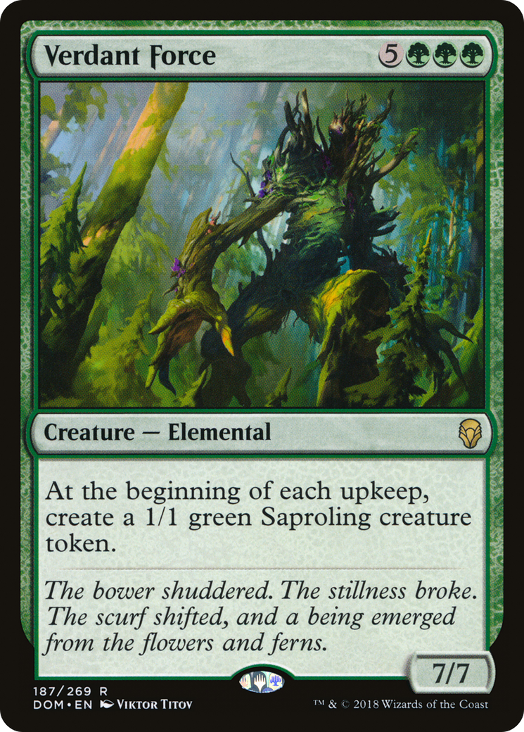 Verdant Force (DOM-187) [Dominaria] Foil