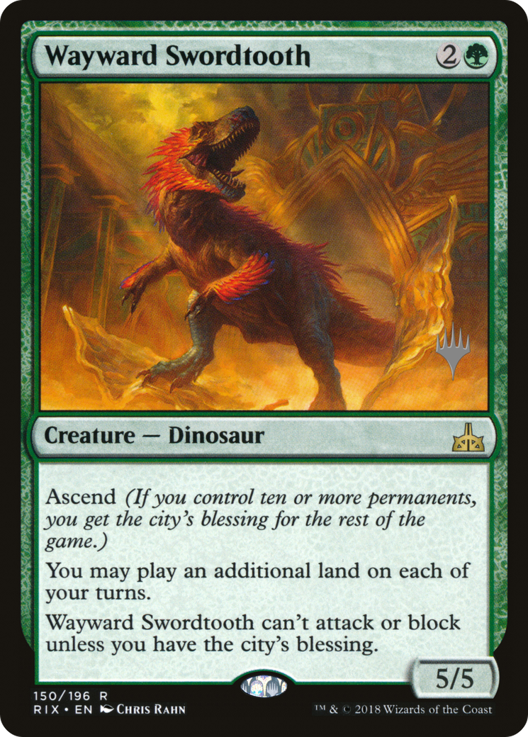Wayward Swordtooth (PPM20-150) [Promo Pack: Rivals of Ixalan Promos]