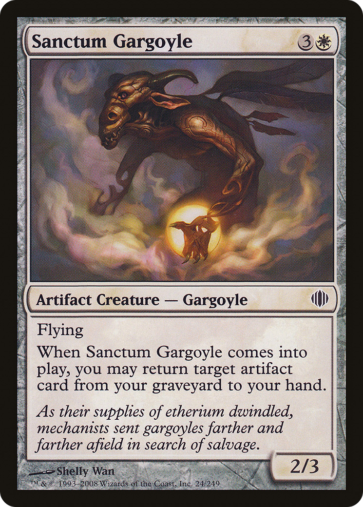 Sanctum Gargoyle (ALA-024) [Shards of Alara] Foil