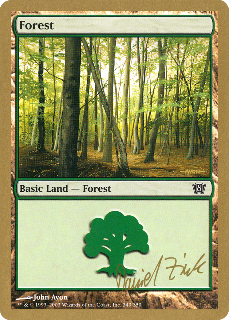 Forest (349) - 2003 Daniel Zink (8ED) [World Championship Decks 2003]