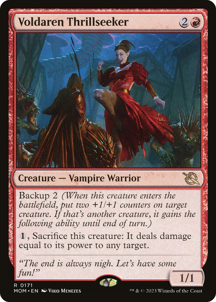 Voldaren Thrillseeker (MOM-171) [March of the Machine] Foil