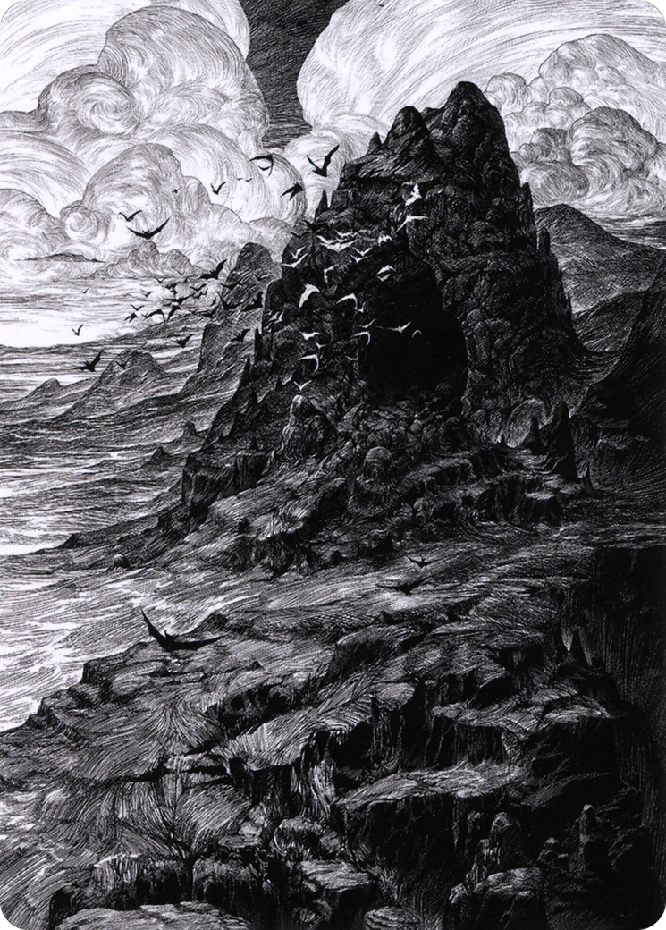 Mountain // Mountain (AVOW-080) (Borderless) [Crimson Vow Art Series]