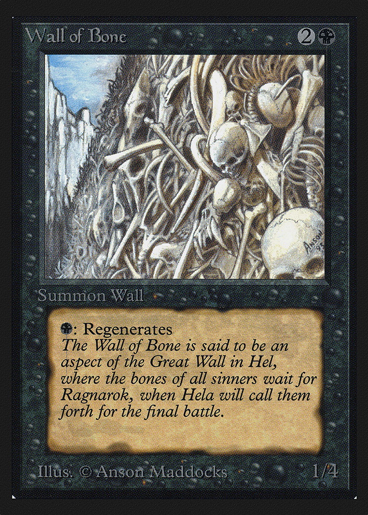 Wall of Bone (IE) [Intl. Collectors' Edition]
