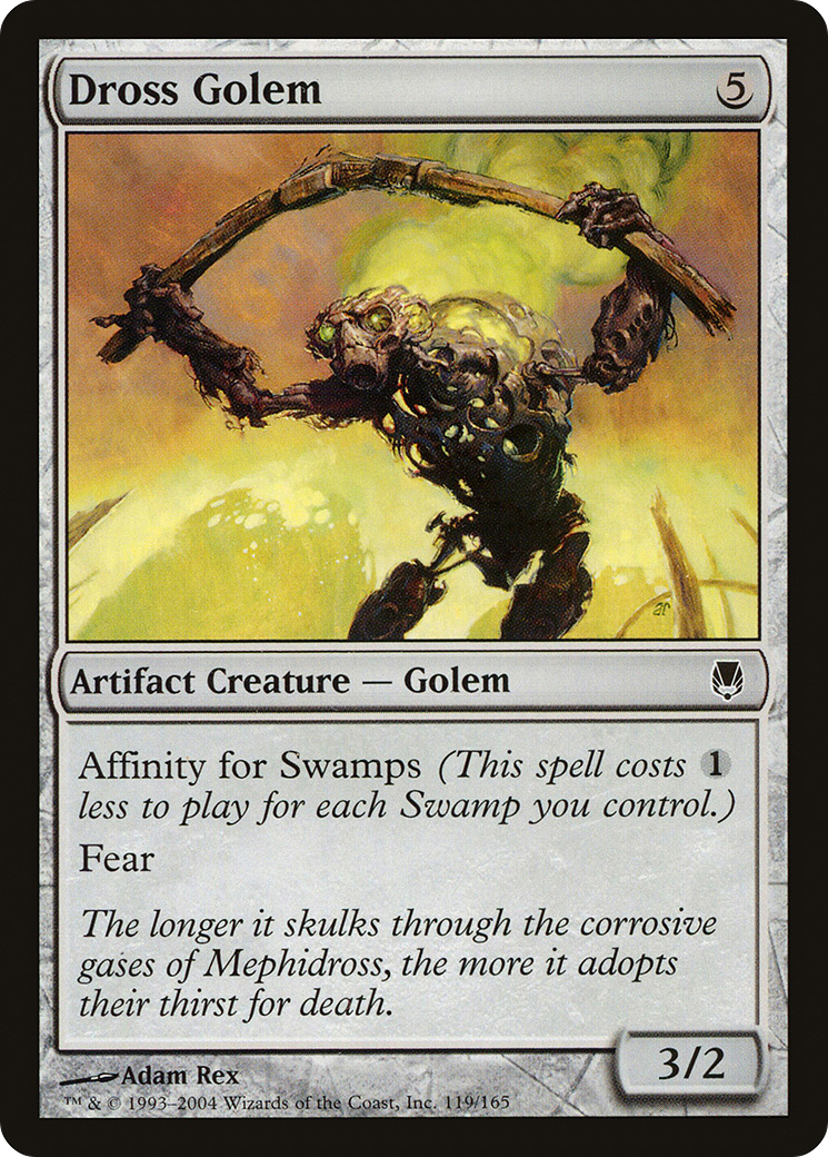 Dross Golem (DST-119) [Darksteel] Foil