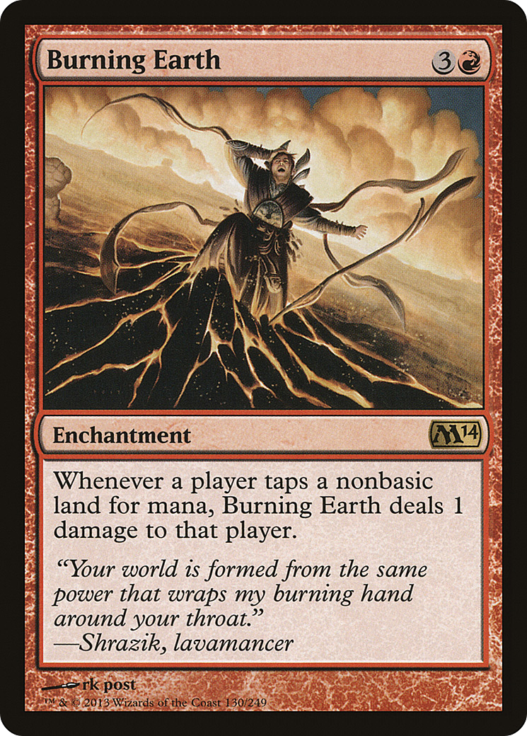 Burning Earth (M14-130) [Magic 2014]