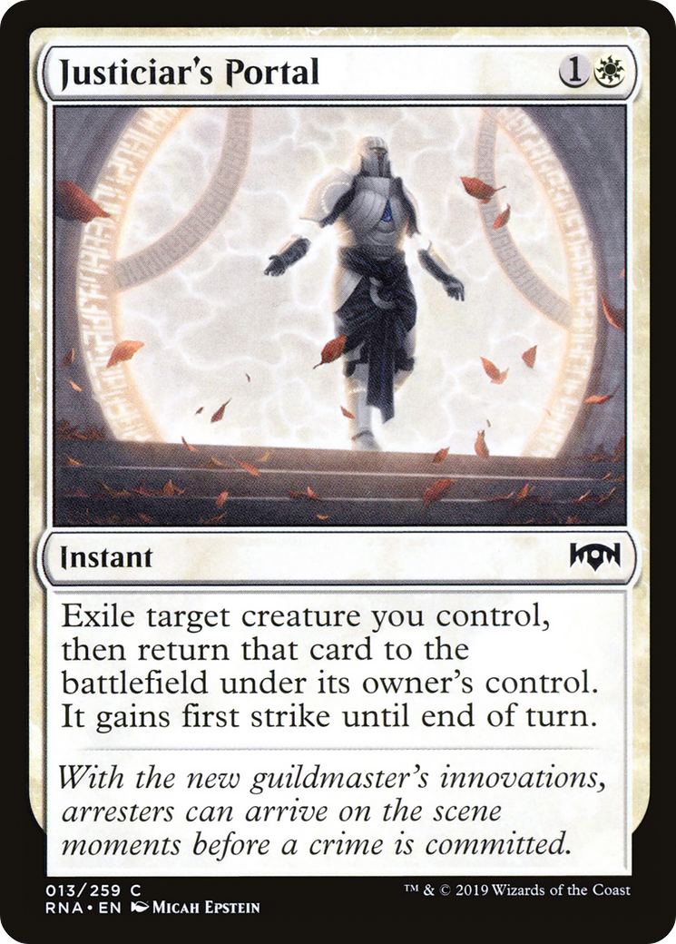 Justiciar's Portal (RNA-013) [Ravnica Allegiance] Foil