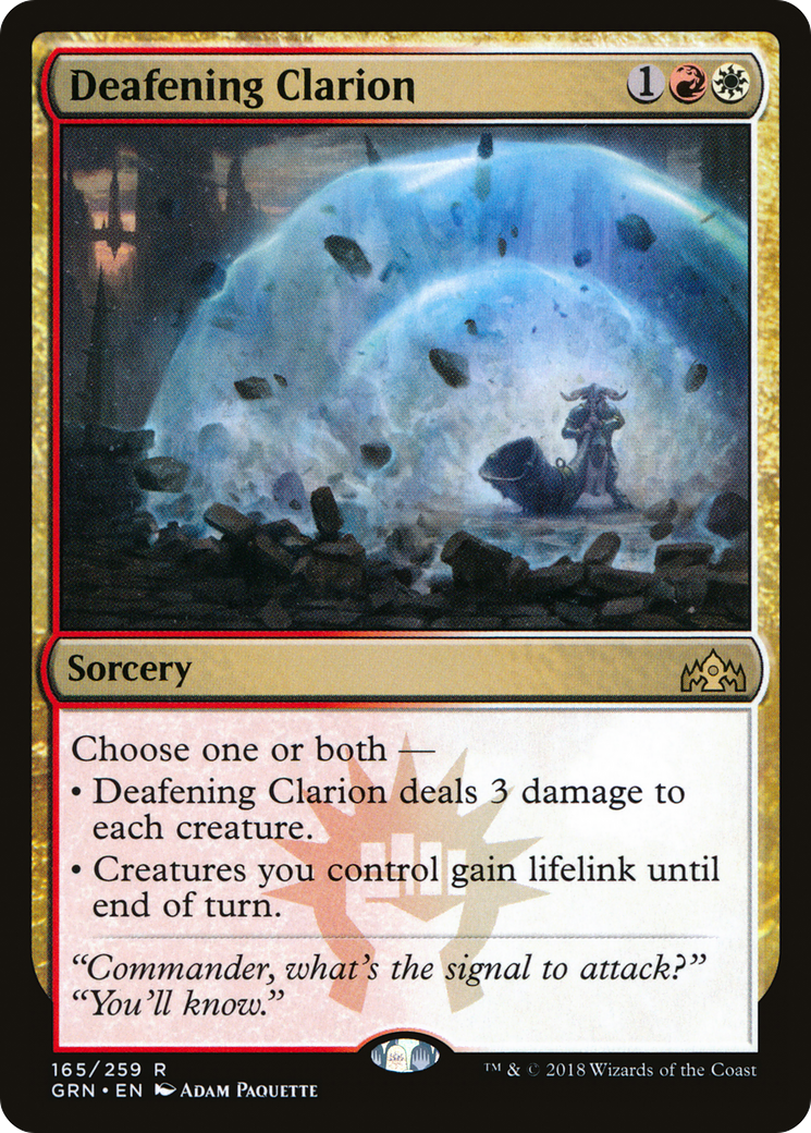 Deafening Clarion (GRN-165) [Guilds of Ravnica] Foil