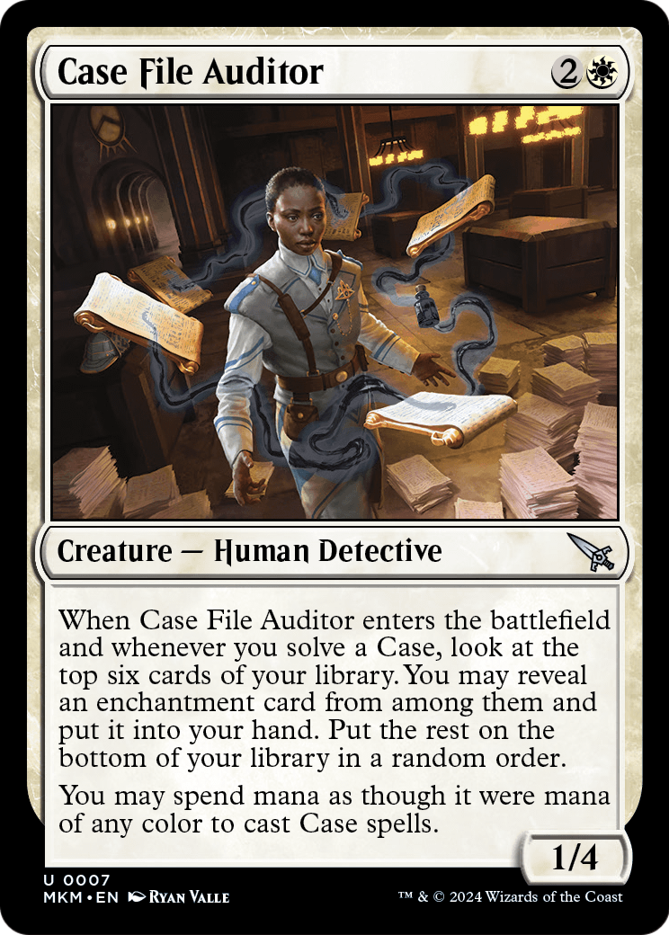 Case File Auditor (b) (MKM-007) [Murders at Karlov Manor] Foil
