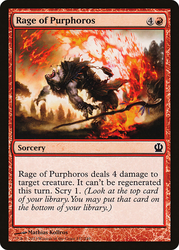 Rage of Purphoros (THS-137) [Theros]