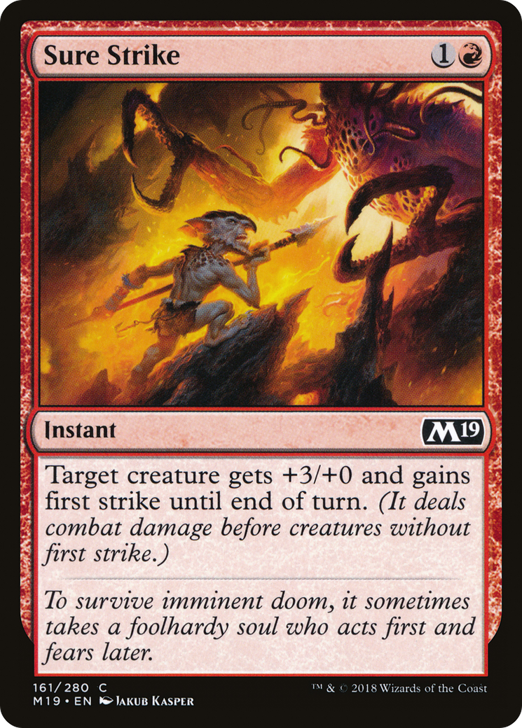 Sure Strike (M19-161) [Core Set 2019] Foil