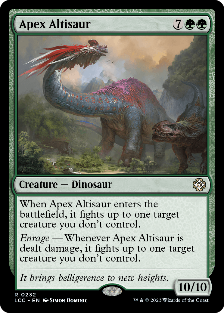 Apex Altisaur (LCC-232) [The Lost Caverns of Ixalan Commander]