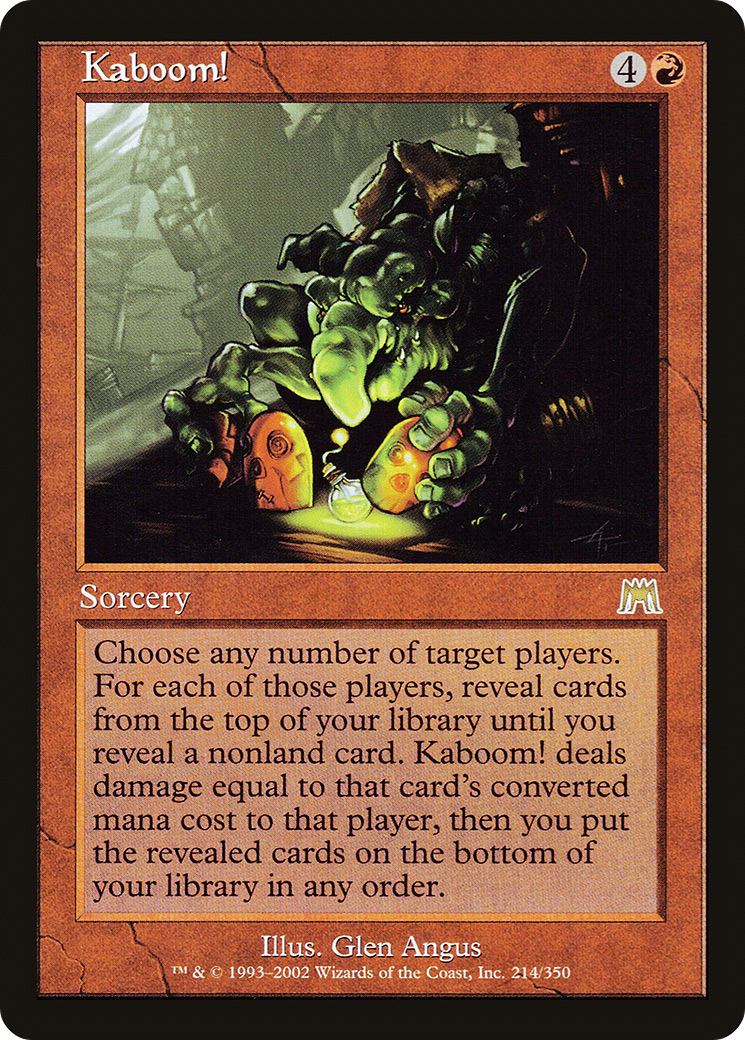 Kaboom! (ONS-214) [Onslaught] Foil
