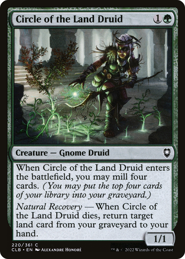 Circle of the Land Druid (CLB-220) [Commander Legends: Battle for Baldur's Gate] Foil