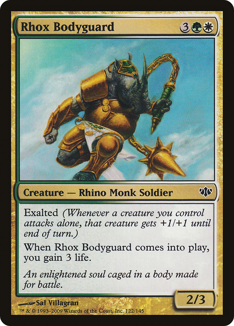Rhox Bodyguard (CON-122) [Conflux] Foil