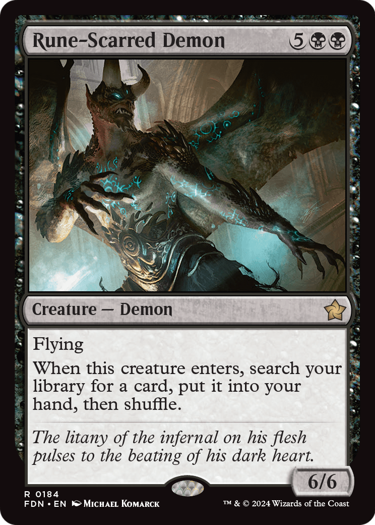 Rune-Scarred Demon (FDN-184) [Foundations]