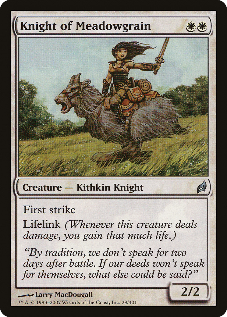 Knight of Meadowgrain (LRW-028) [Lorwyn]
