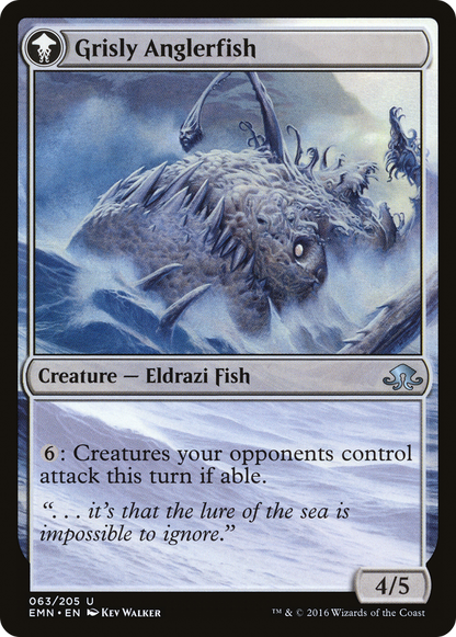 Grizzled Angler // Grisly Anglerfish (EMN-063) [Eldritch Moon]