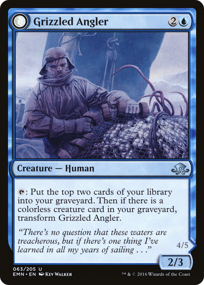 Grizzled Angler // Grisly Anglerfish (EMN-063) [Eldritch Moon]