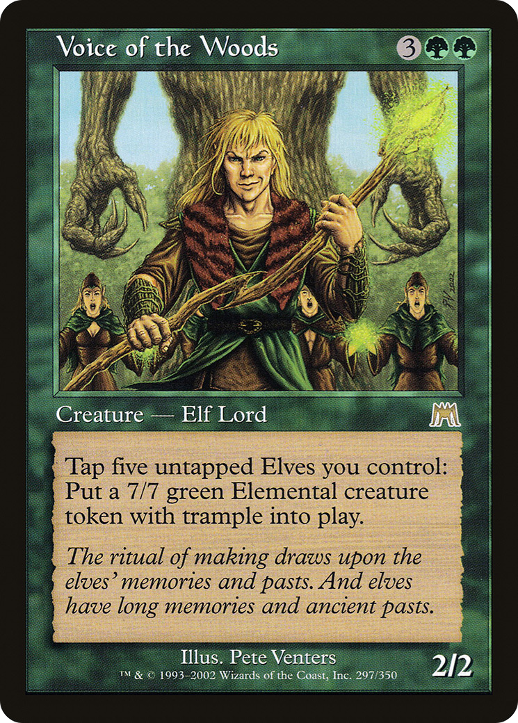 Voice of the Woods (ONS-297) [Onslaught] Foil