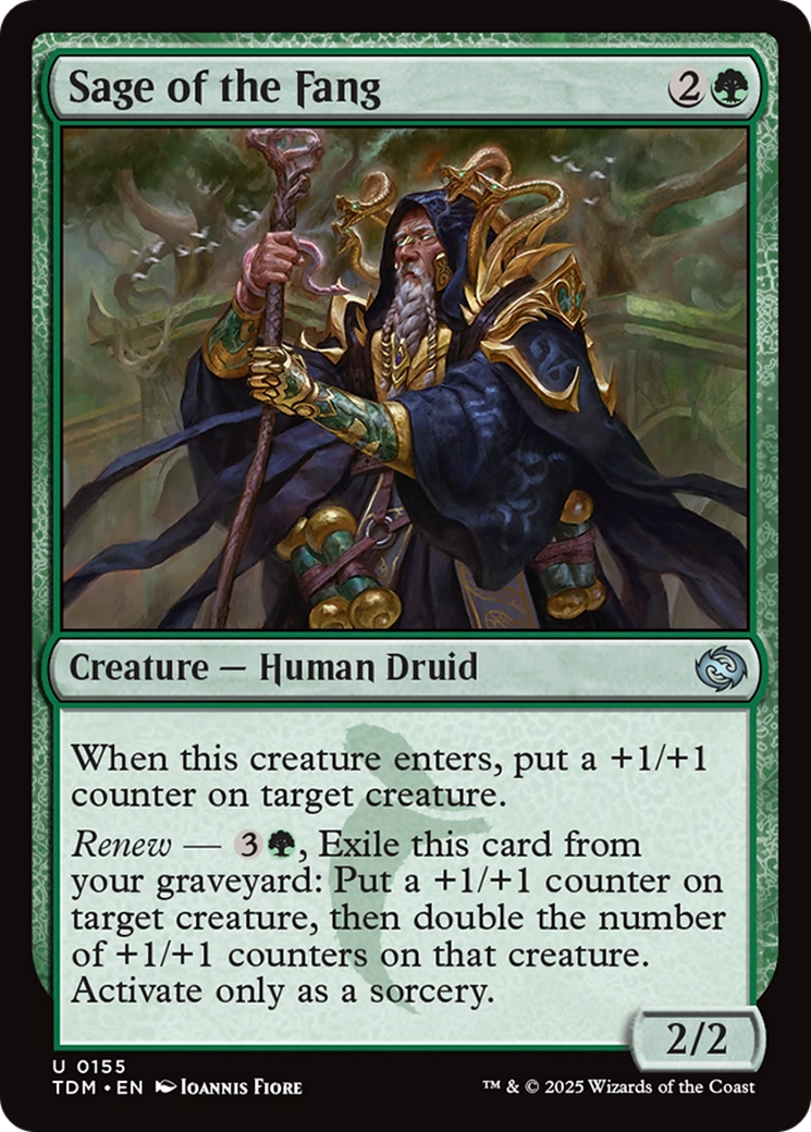 Sage of the Fang (TDM-155) [Tarkir: Dragonstorm] Foil