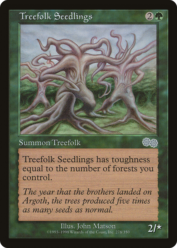 Treefolk Seedlings (USG-278) [Urza's Saga]