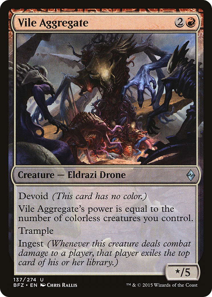 Vile Aggregate (BFZ-137) [Battle for Zendikar]