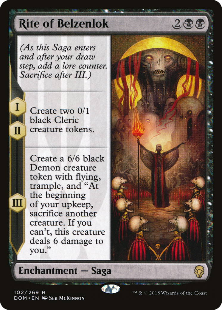 Rite of Belzenlok (DOM-102) [Dominaria] Foil