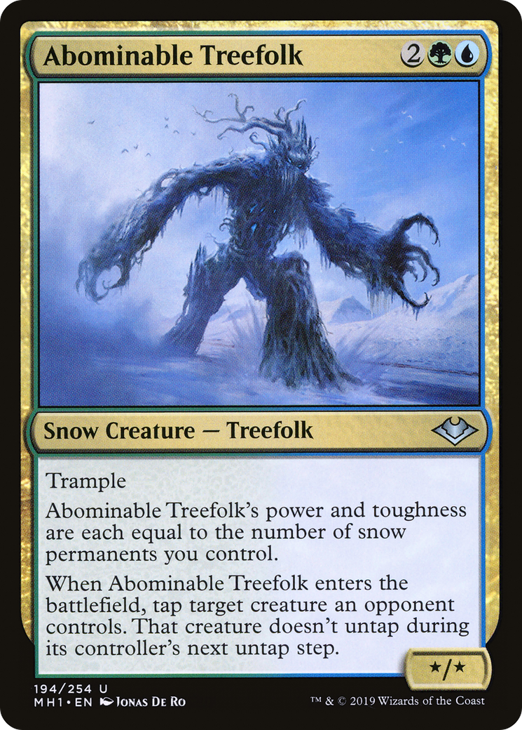Abominable Treefolk (MH1-194) [Modern Horizons] Foil