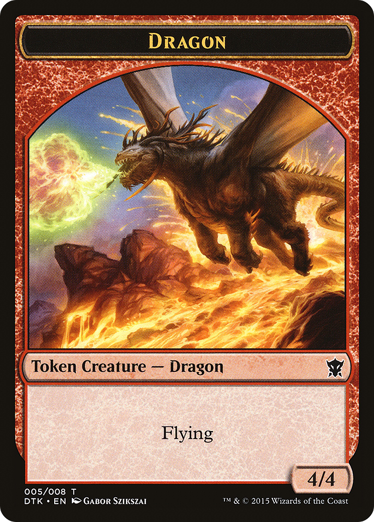 Dragon Token (DTK-005) [Dragons of Tarkir Tokens]