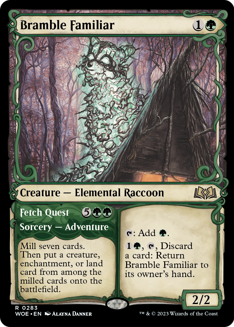 Bramble Familiar (Showcase) (WOE-283) [Wilds of Eldraine] Foil