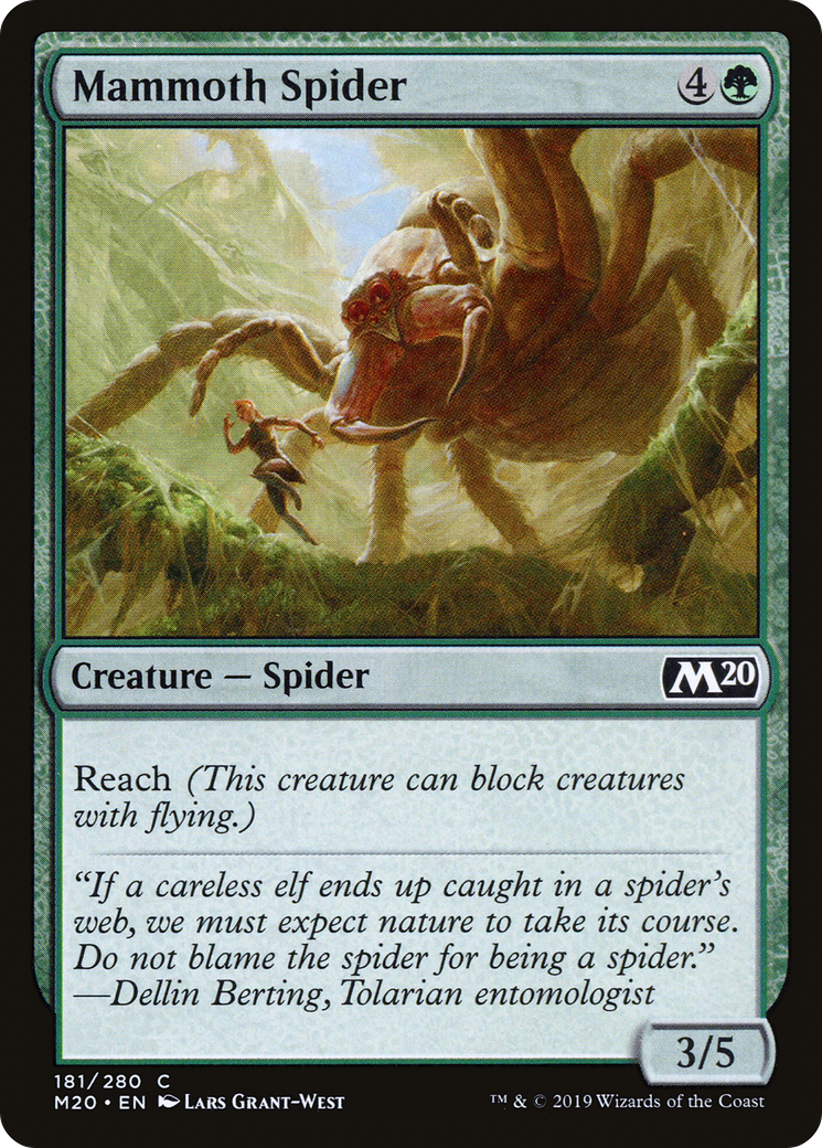 Mammoth Spider (M20-181) [Core Set 2020] Foil