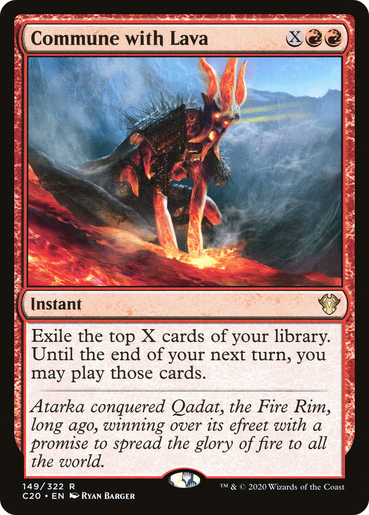 Commune with Lava (C20-149) [Commander 2020]