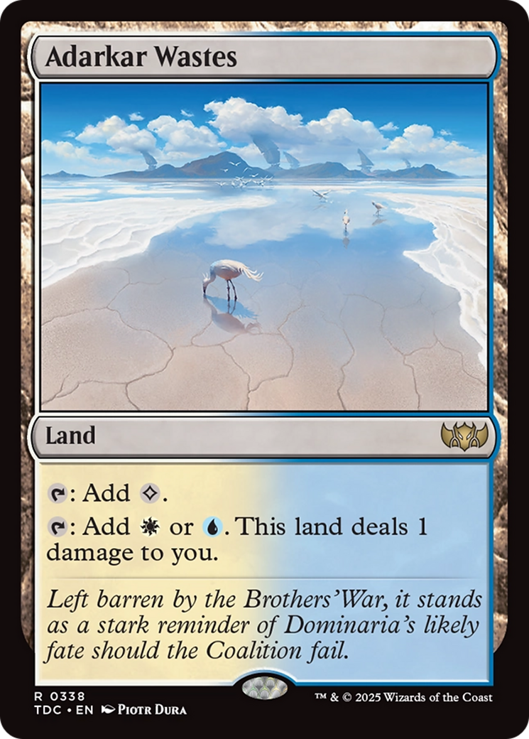 Adarkar Wastes (TDC-338) [Commander: Tarkir: Dragonstorm]