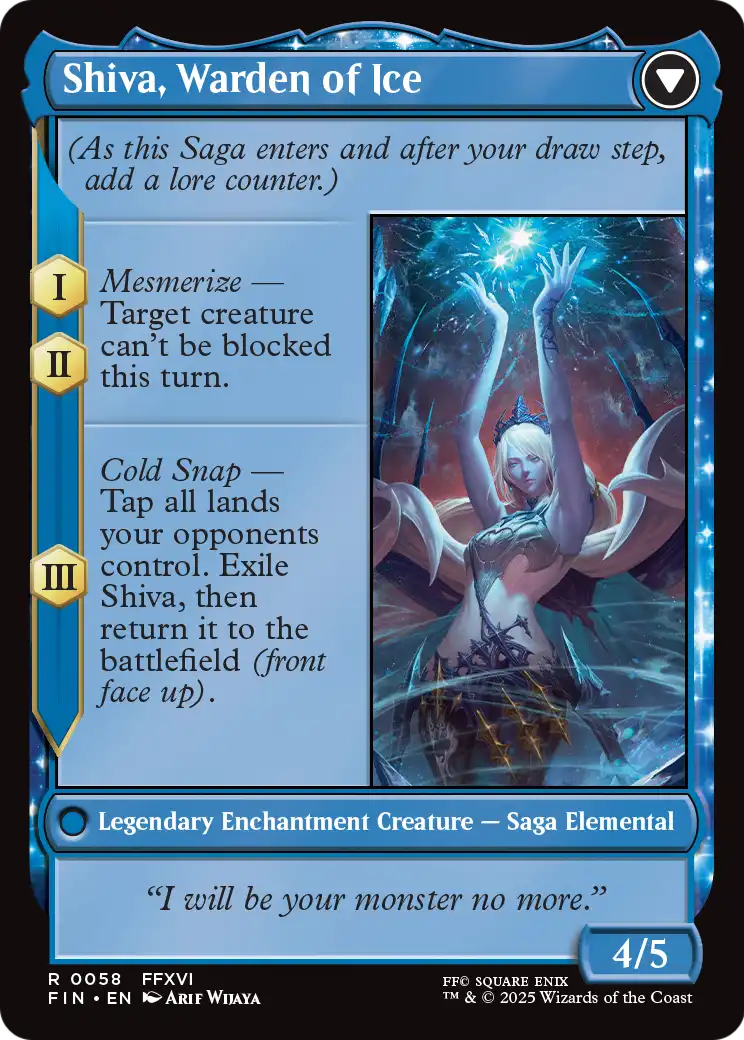 Jill, Shiva's Dominant (FIN-058) [FINAL FANTASY] Foil