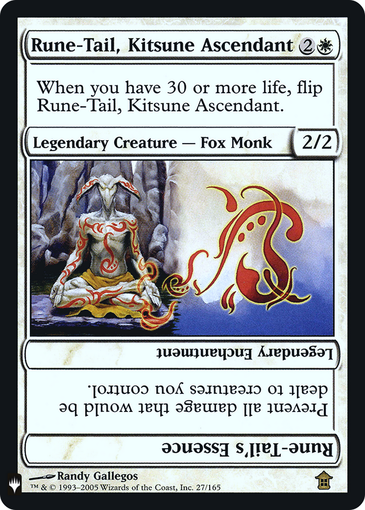 Rune-Tail, Kitsune Ascendant (LIST-SOK-27) [The List] Foil