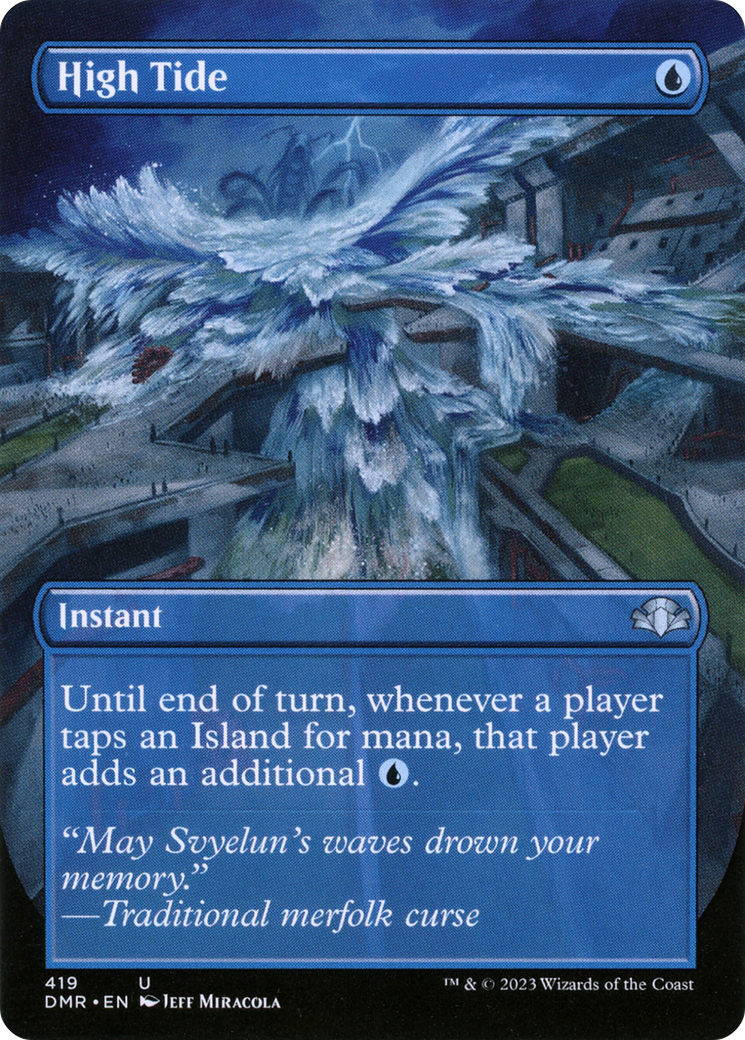 High Tide (Borderless) (DMR-419) [Dominaria Remastered] Foil