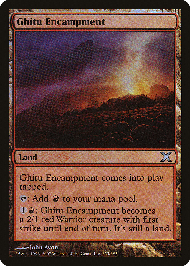 Ghitu Encampment (10E-353★) [Tenth Edition] Foil