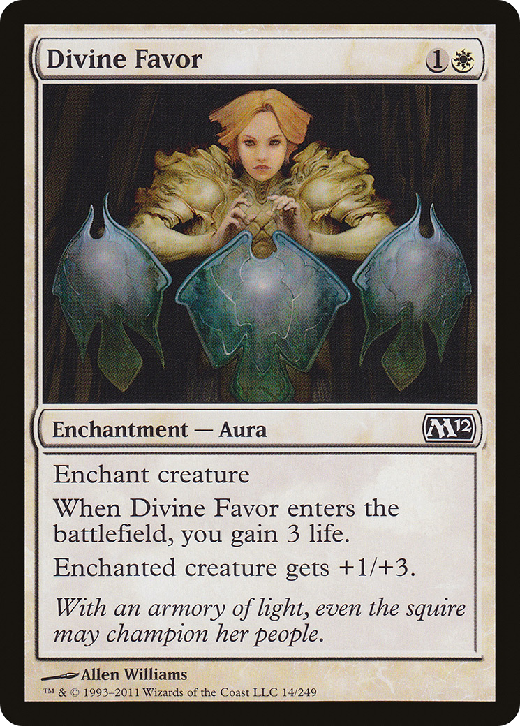 Divine Favor (M12-014) [Magic 2012] Foil
