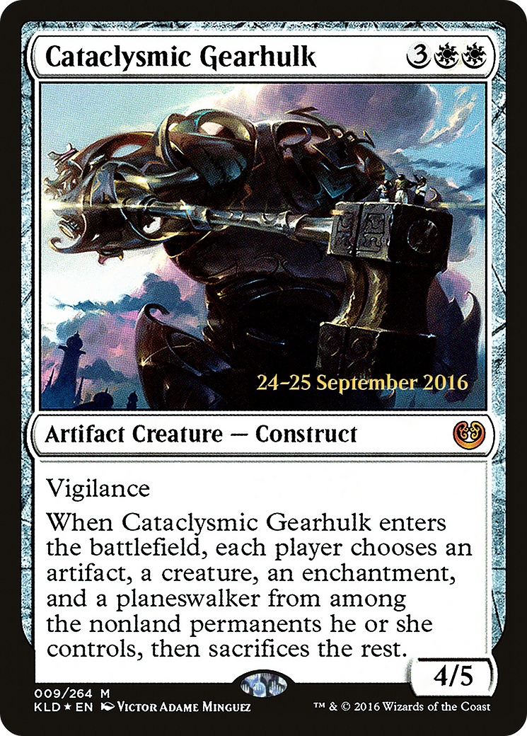 Cataclysmic Gearhulk (PRE-09S) [Kaladesh Promos] Foil