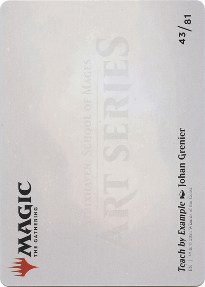 Teach by Example // Teach by Example (ASTX-043) (Borderless) [Strixhaven Art Series]