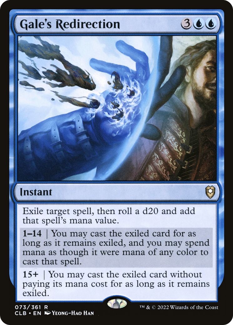 Gale's Redirection (CLB-073) [Commander Legends: Battle for Baldur's Gate] Foil