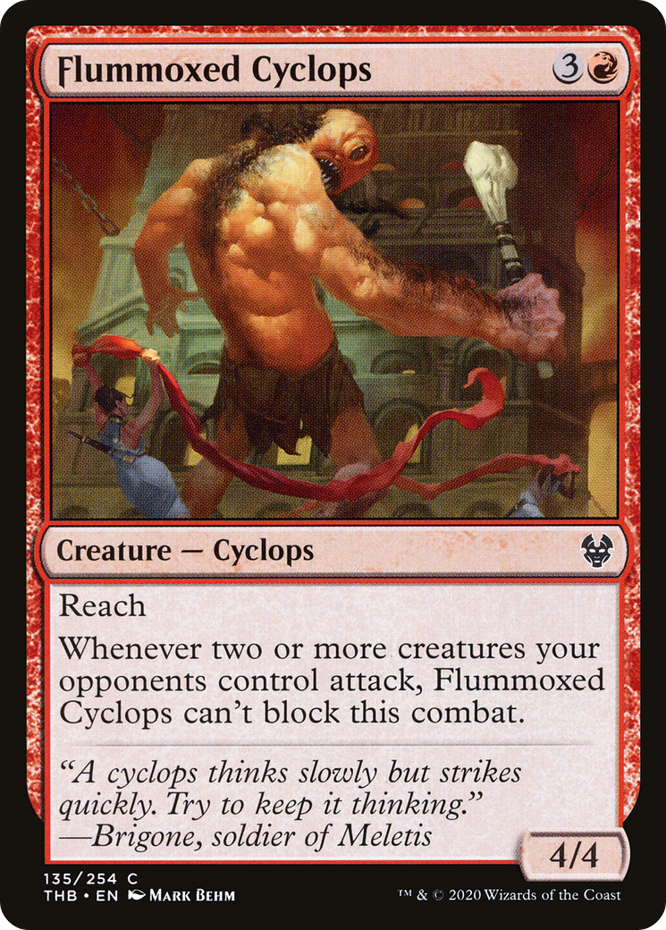 Flummoxed Cyclops (THB-135) [Theros Beyond Death] Foil