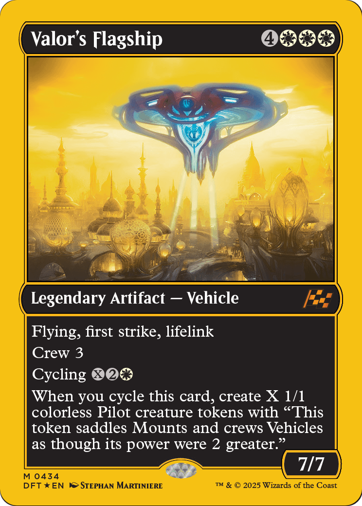 Valor's Flagship (First-Place Foil) (DFT-434) [Aetherdrift] Foil
