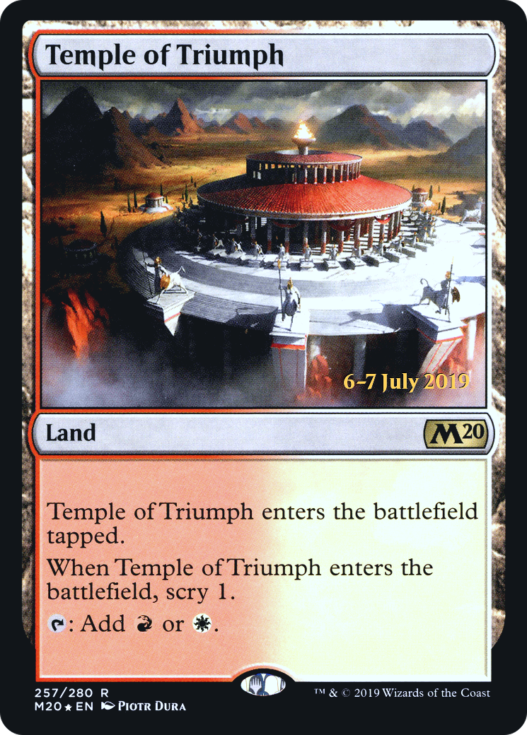 Temple of Triumph (M20) (PRE-257S) [Core Set 2020 Promos] Foil