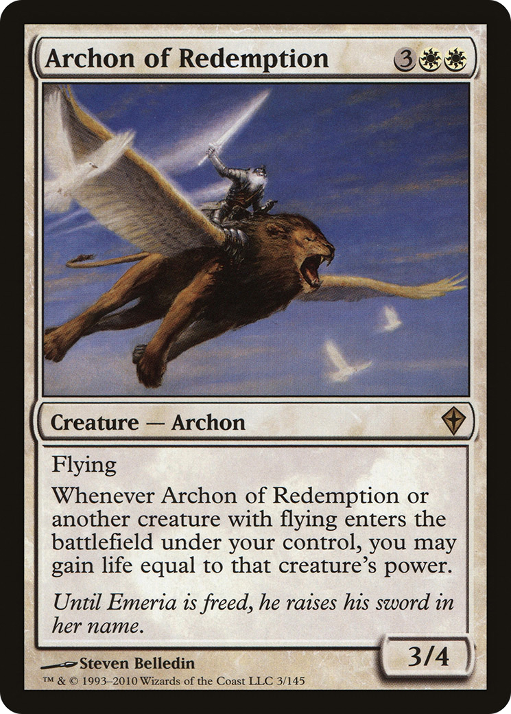 Archon of Redemption (WWK-003) [Worldwake] Foil