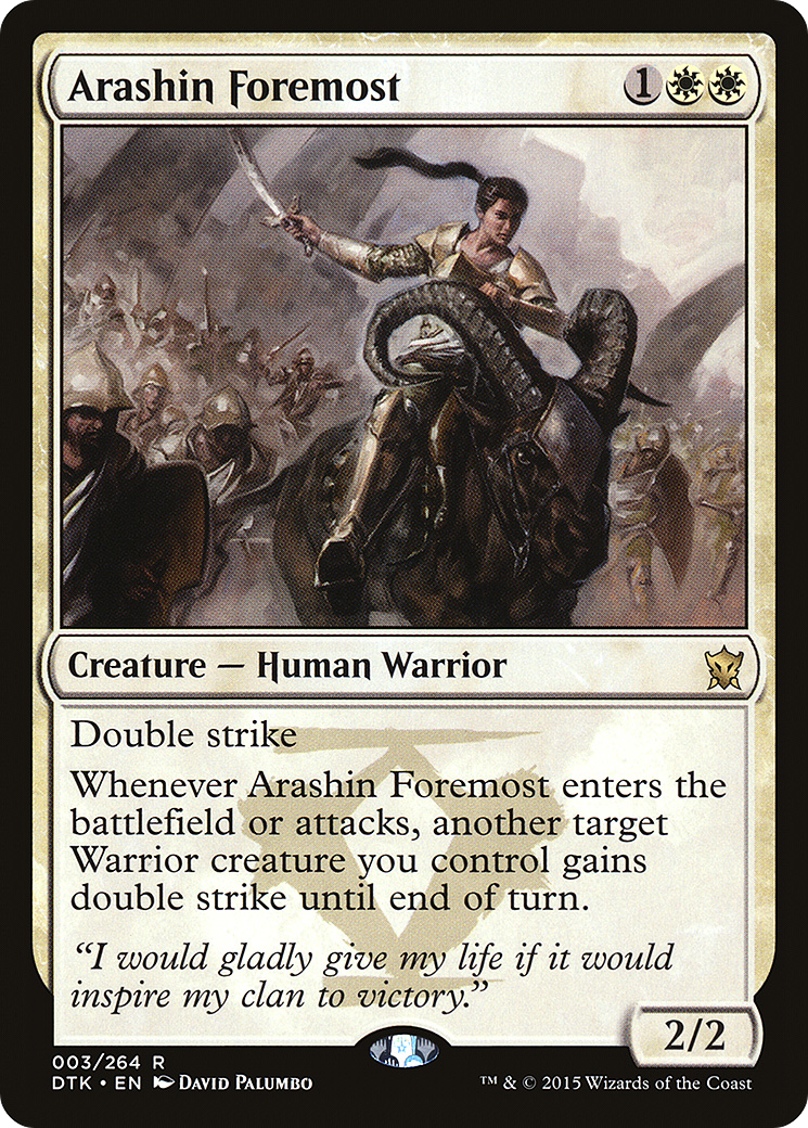 Arashin Foremost (DTK-003) [Dragons of Tarkir] Foil