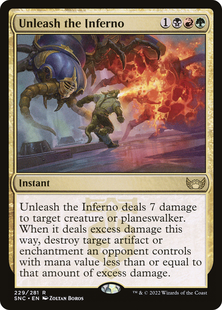 Unleash the Inferno (SNC-229) [Streets of New Capenna] Foil